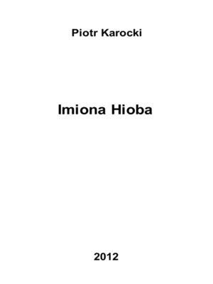 cover image of Imiona Hioba